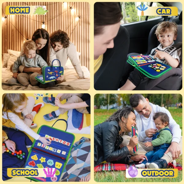 Educational Toy for Travel Activities, Learning Activities, Motor Skills - Image 3