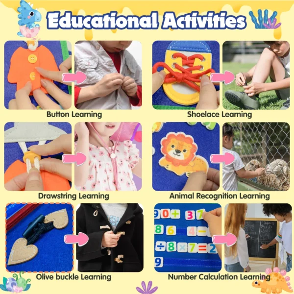 Educational Toy for Travel Activities, Learning Activities, Motor Skills - Image 4