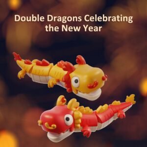 Chinese Style Dancing Dragon Toy New Year Mascot Dragon LED Toy Kids